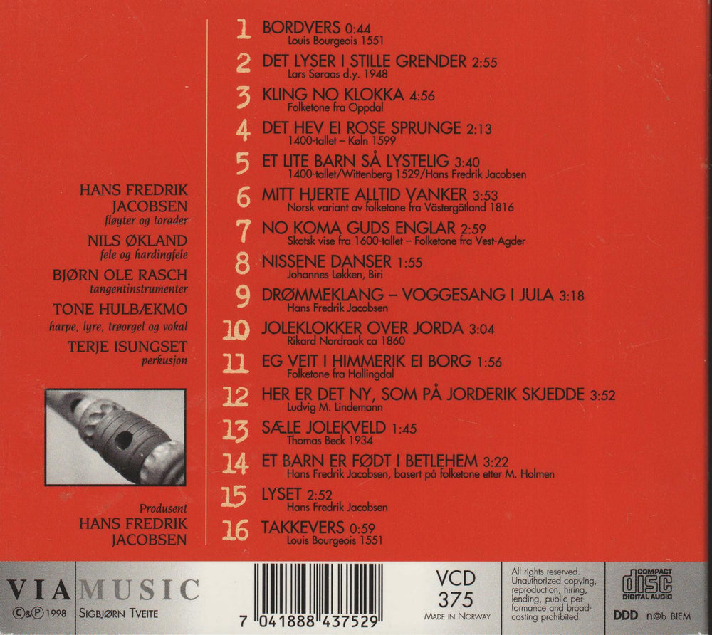 Hans Fredrik Jacobsen - Jól (Digipak). 2004. . CD.