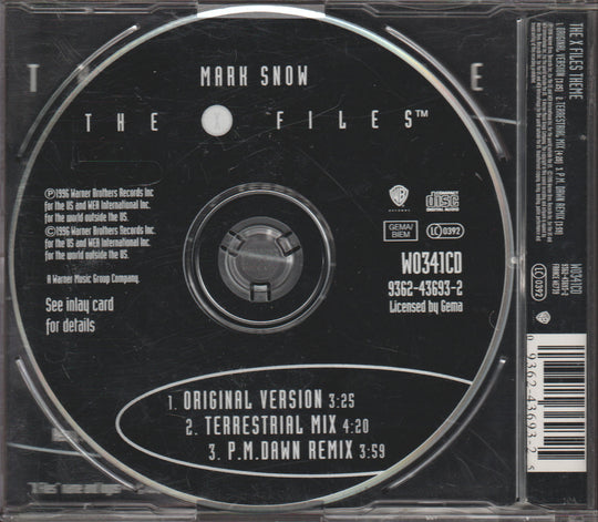 Mark Snow - The X-Files (1996). CD-singel.