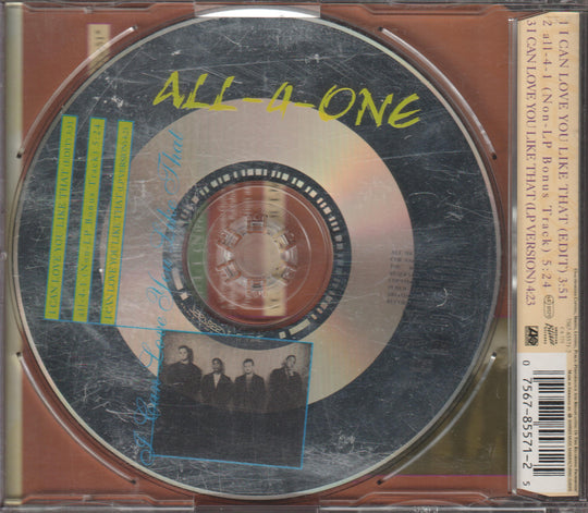 All-4-One - I Can Love You Like That (1995). CD-singel.