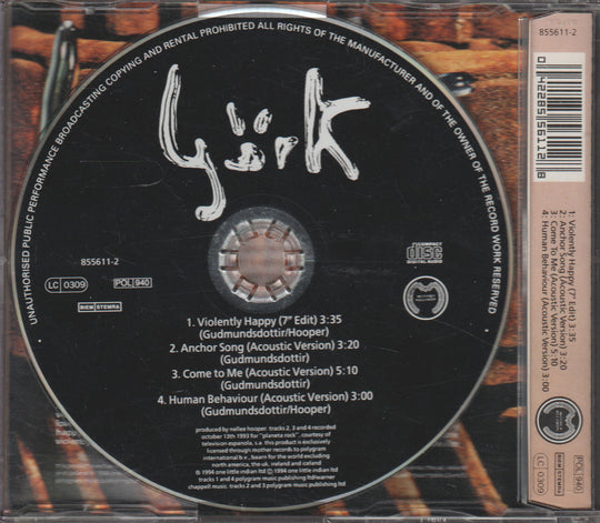 Björk - Venus as a Boy (1993). CD-singel.