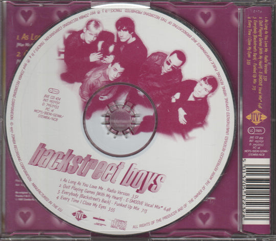 Backstreet Boys - As Long As You Love Me (1997). CD-singel.