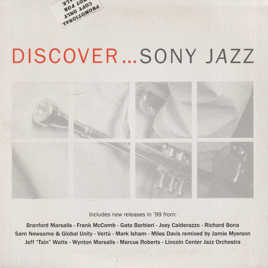 Various Artists - Discover... Sony Jazz (1999). CD-singel.