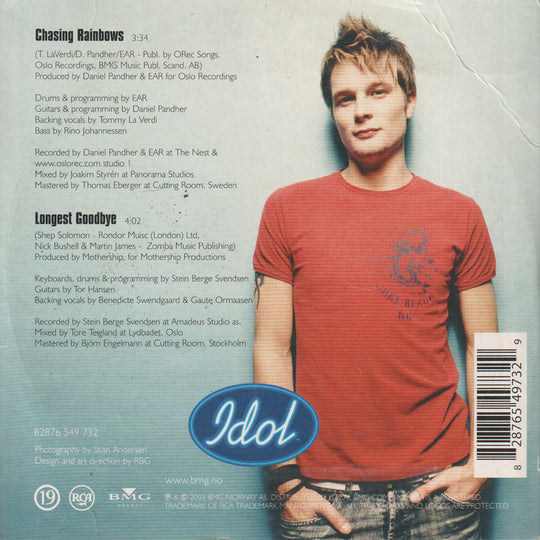 Gaute (Gaute Ormåsen) - Chasing Rainbows (2003). CD-singel.
