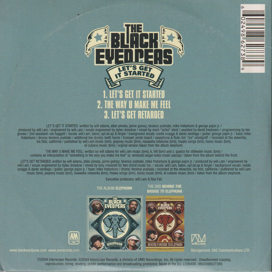The Black Eyed Peas - Let's Get It Started (2004). CD-singel.