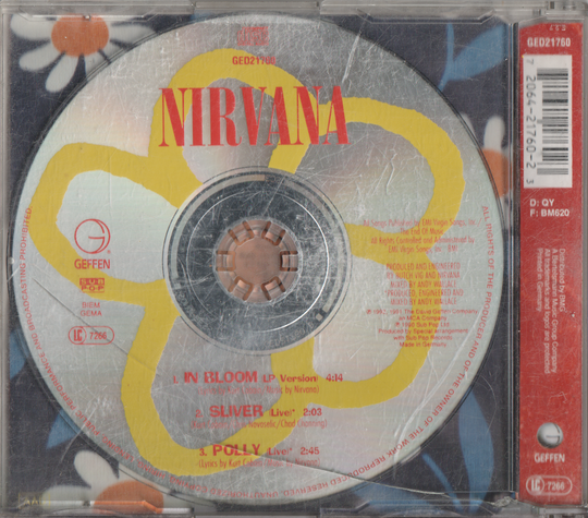 Nirvana - In Bloom (1992). CD-singel.