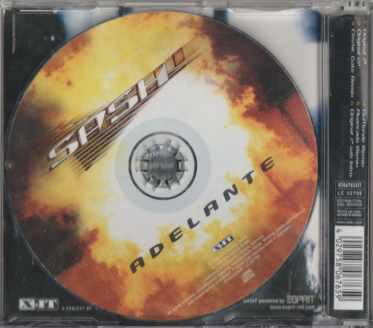 Sash! - Adelante (1999). CD-singel.