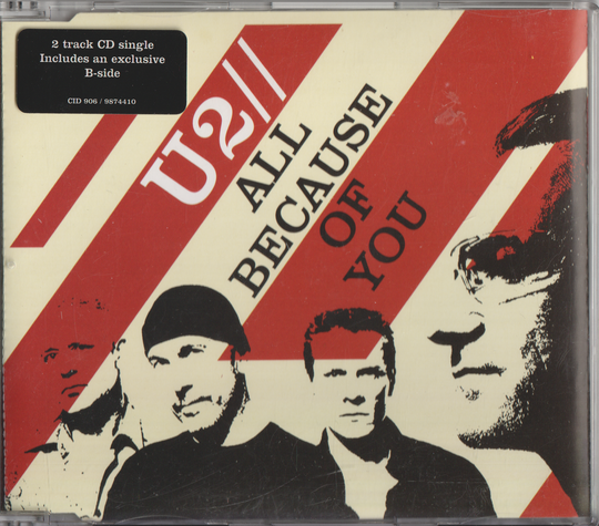 U2 - All Because Of You (2005). CD-singel.