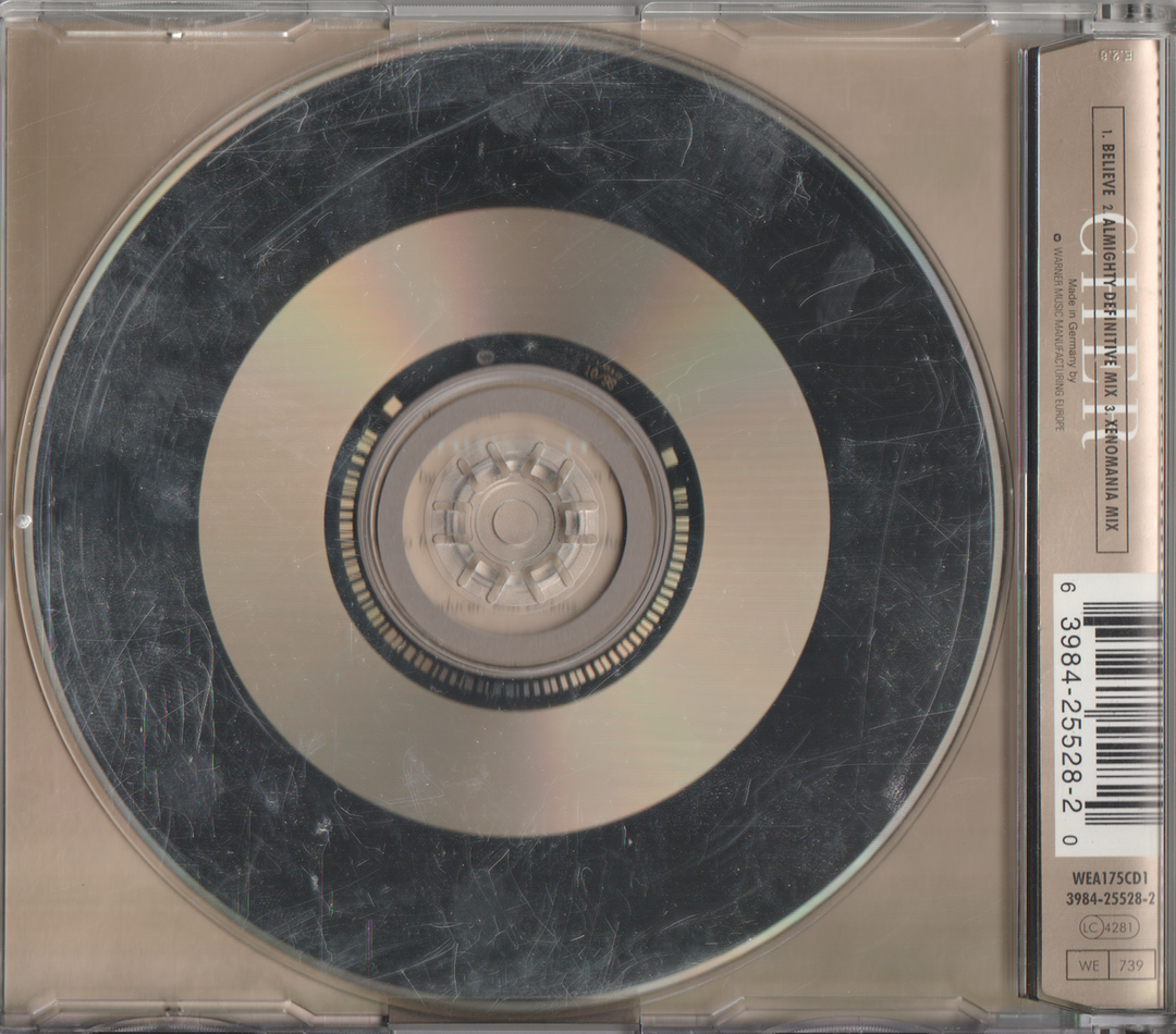 Cher - Believe (1998). CD-singel.