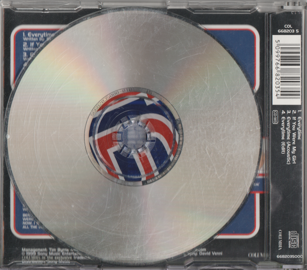 A1 - Everytime (1999). CD-singel.