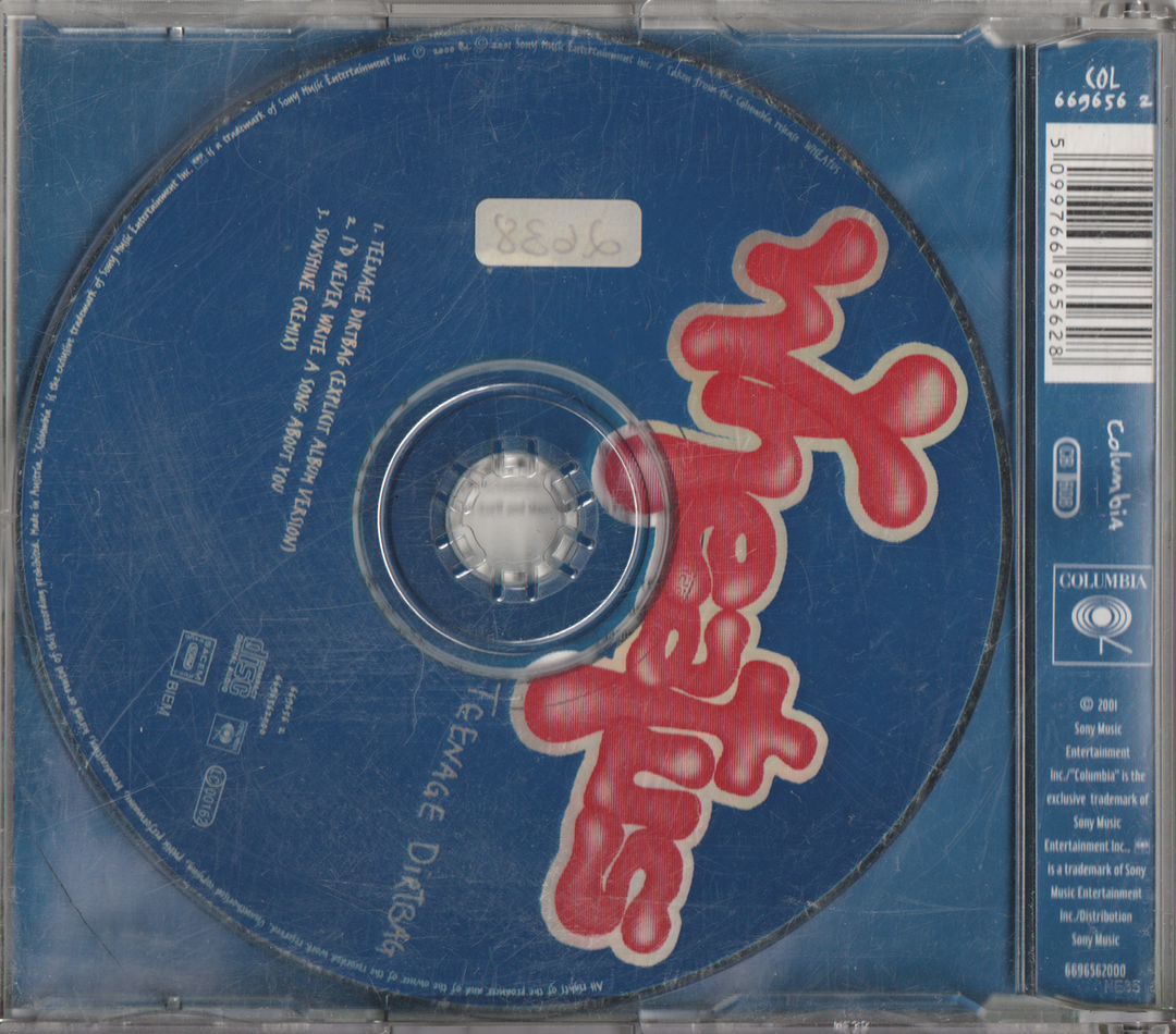 Wheatus - Teenage Dirtbag (2000). CD-singel.