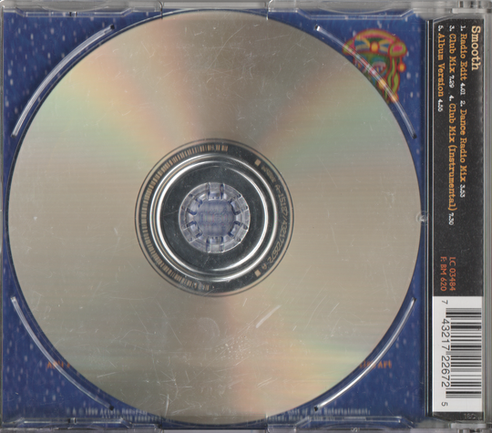 Santana Feat. Rob Thomas - Smooth (1999). CD-singel.