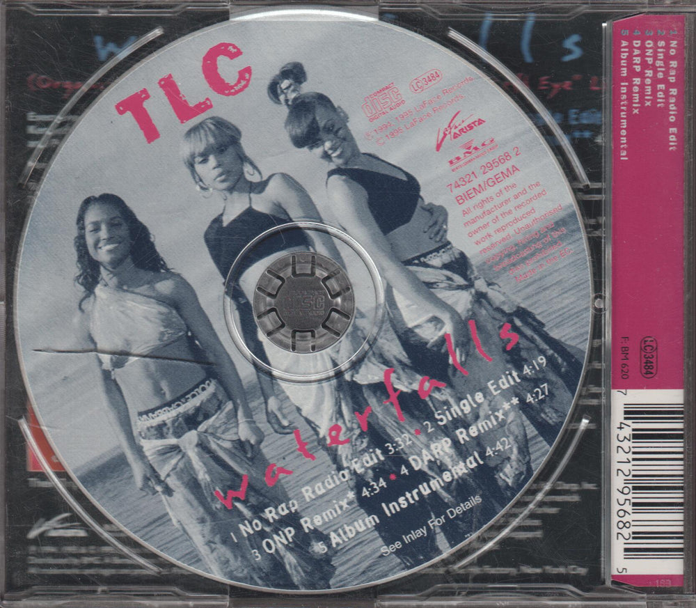 TLC - Waterfalls (1995). CD-singel.