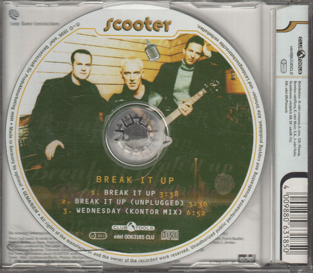 Scooter - Break It Up (1996). CD-singel.