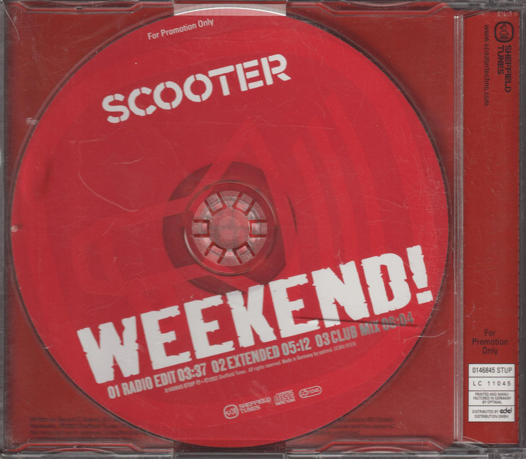 Scooter - Weekend! (Promo) (2003). CD-singel.