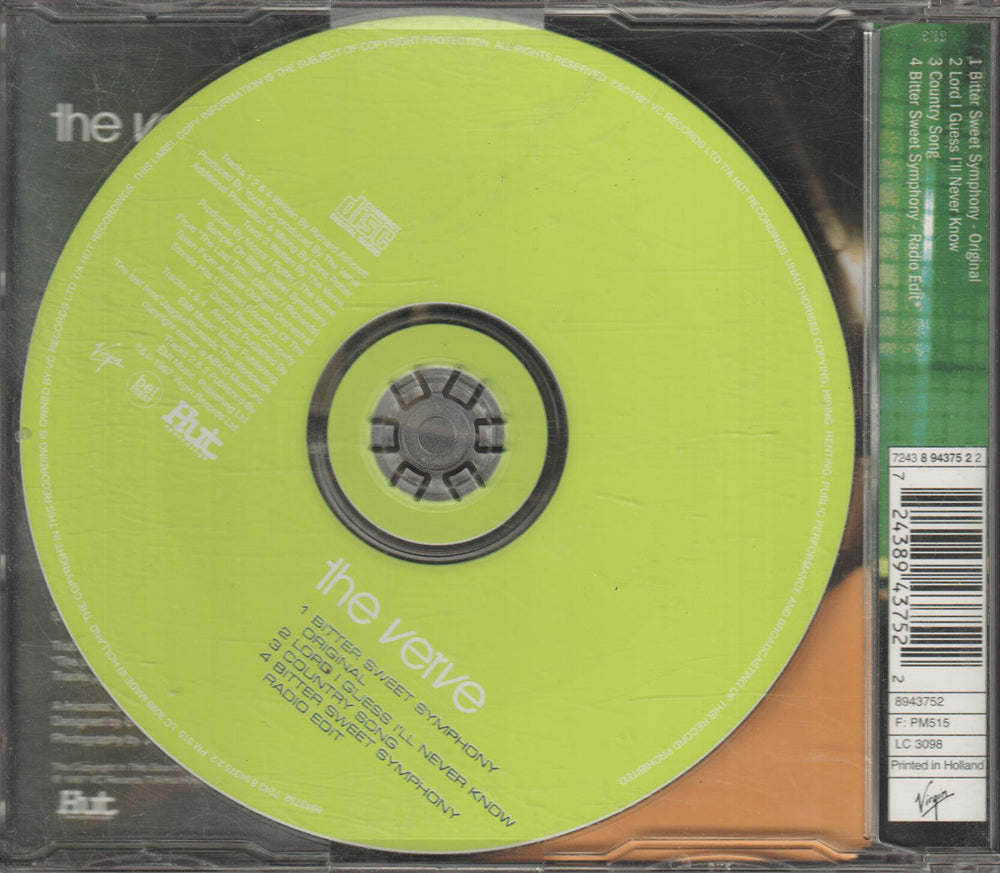 The Verve - Bitter Sweet Symphony (1997). CD-singel.