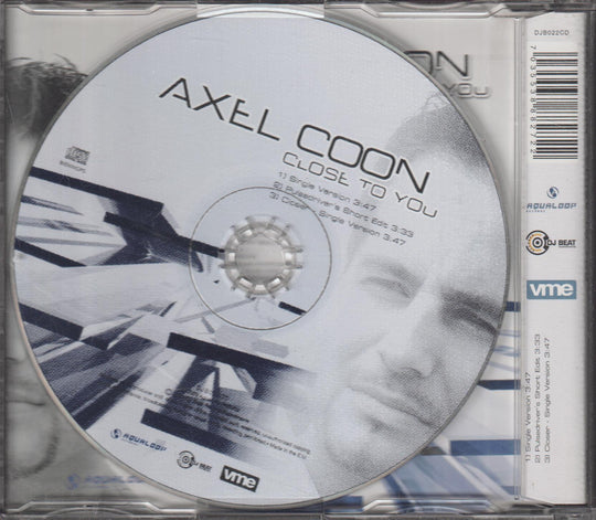 Axel Coon - Close To You. 2002. CD-singel.
