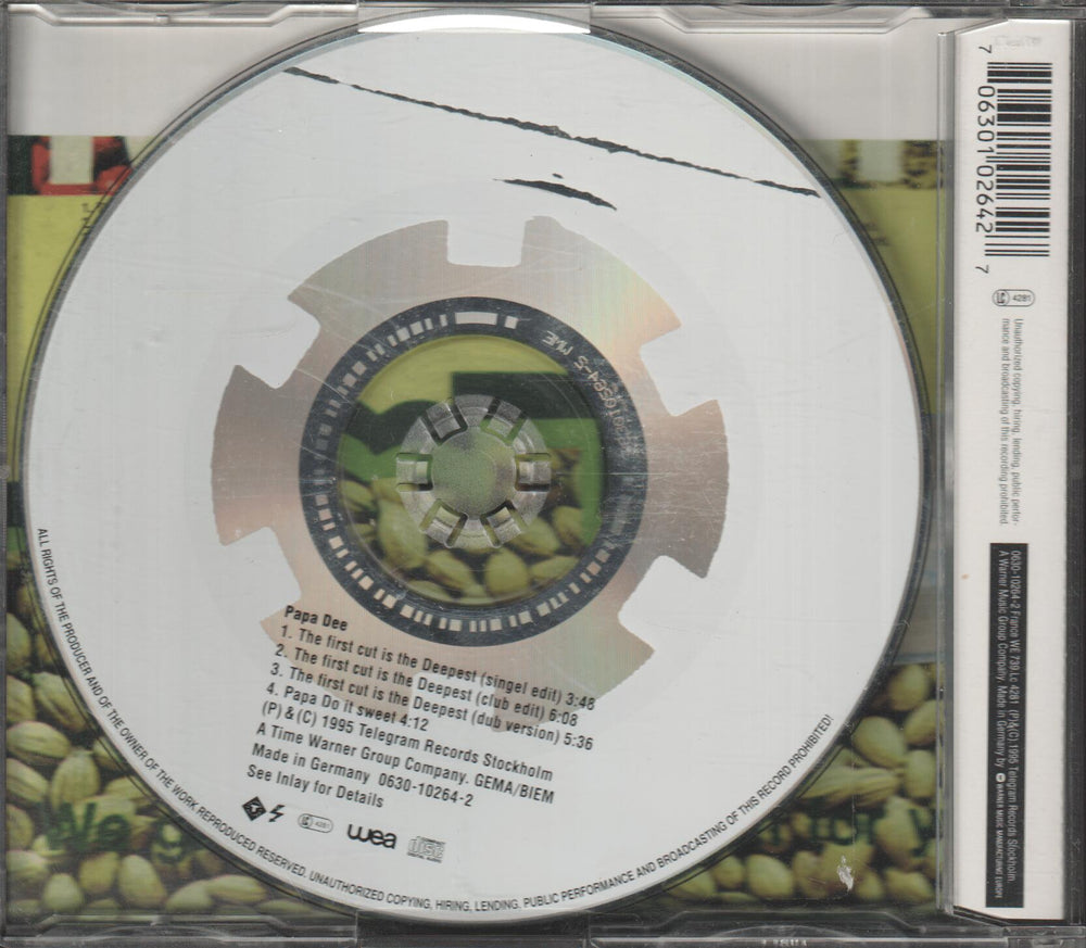 Papa Dee - The First Cut Is The Deepest. 1995. CD-singel.