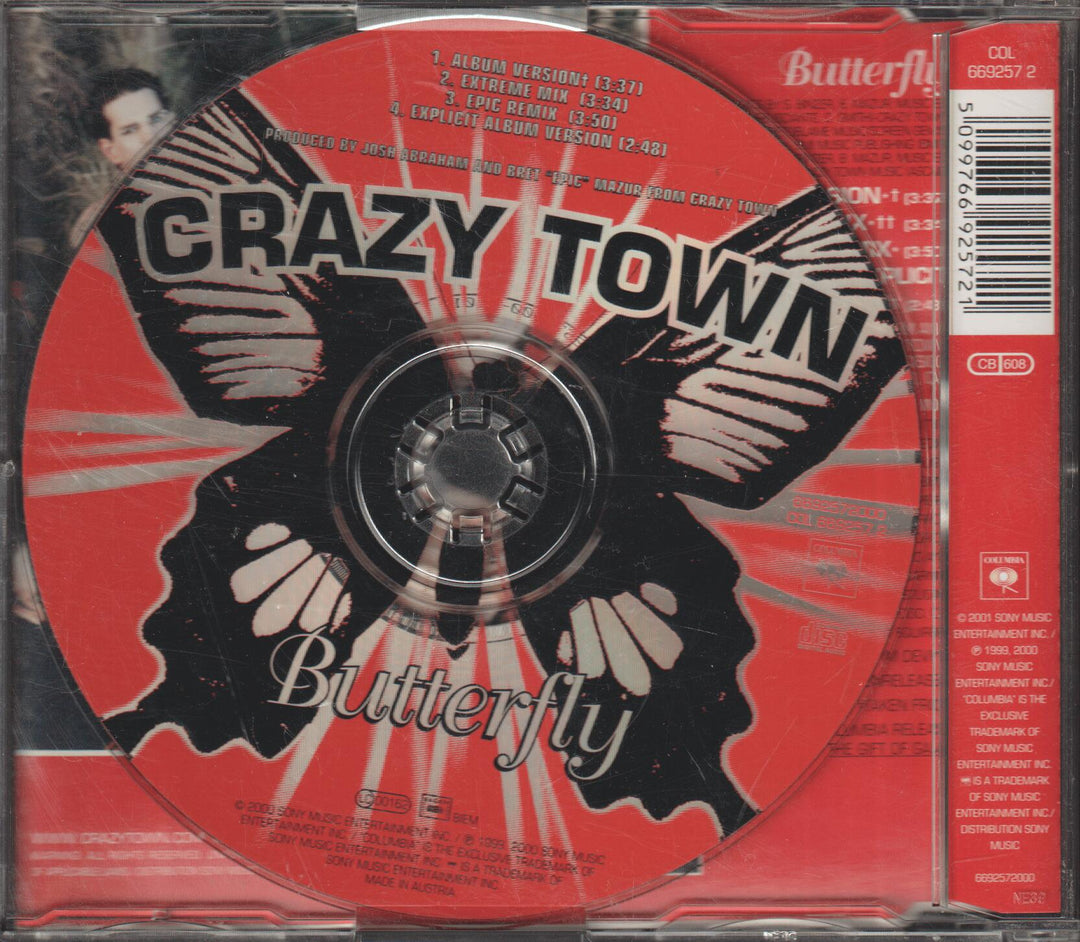 Crazy Town - Butterfly. 2000. CD-singel.