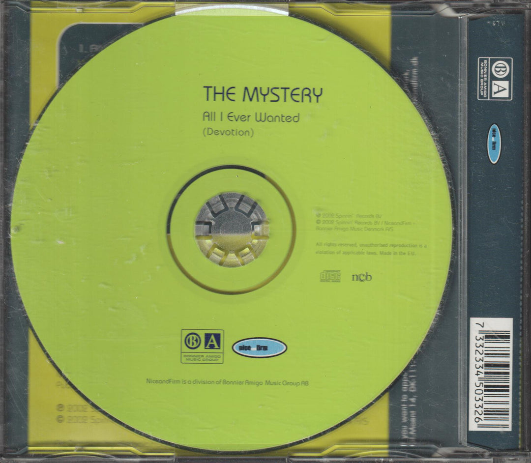 The Mystery - All I Ever Wanted (Devotion). 2002. CD-singel.