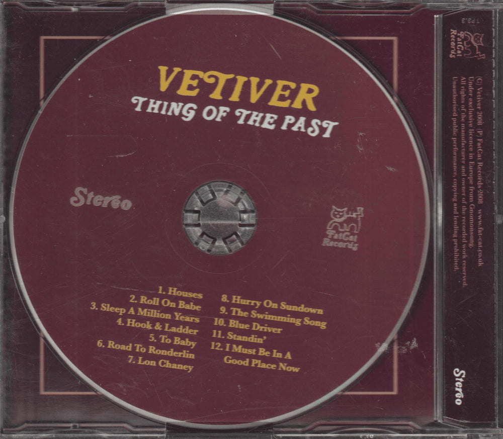 Vetiver - Thing Of The Past. 2008. CD (Promo).