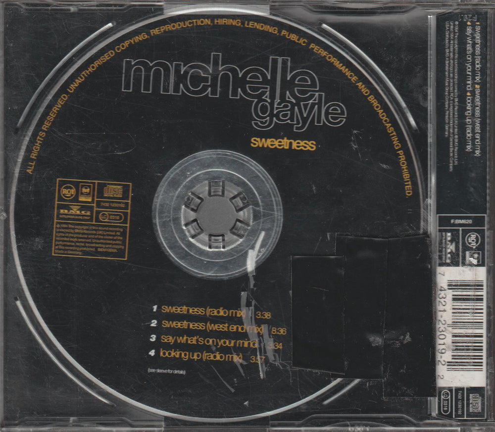 Michelle Gayle - Sweetness. 1994. CD-singel.