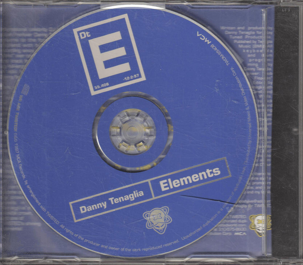 Danny Tenaglia - Elements. 1997. CD-singel.