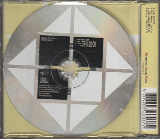 House Of Glass - Disco Down. 2000. CD-singel.