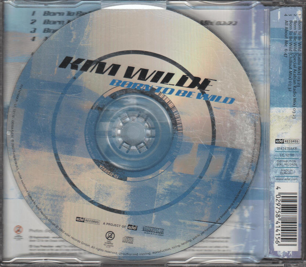 Kim Wilde – Born To Be Wild. 2002. CD-singel.
