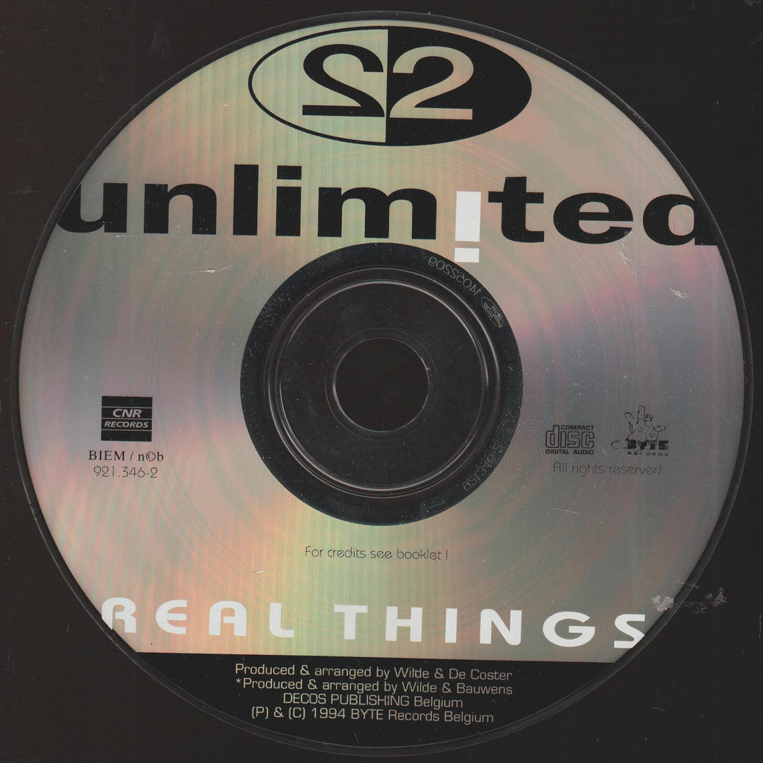 2 Unlimited – Real Things. 1994. CD-singel.