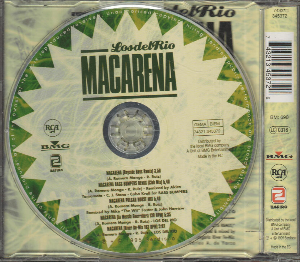 Los del Río – Macarena. 1995. CD-singel.