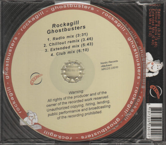 Rockagill – Ghostbusters. 1996. CD-singel.