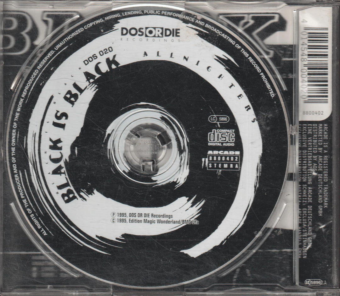 Allnighters – Black Is Black. 1997. CD-singel.