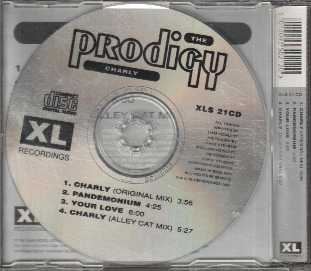 The Prodigy – Charly. 1991. CD-singel.