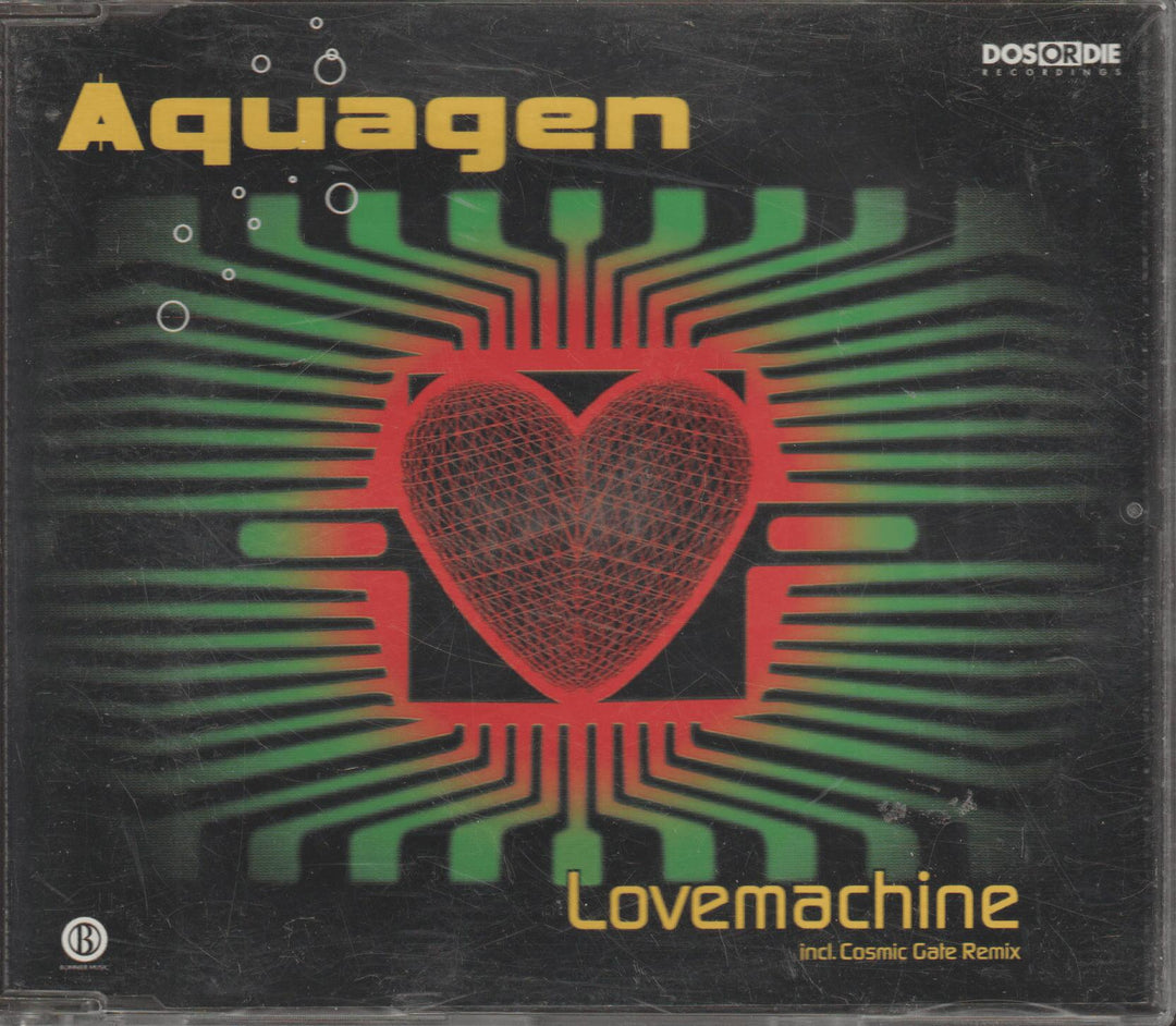 Aquagen – Lovemachine. 2002. CD-singel.