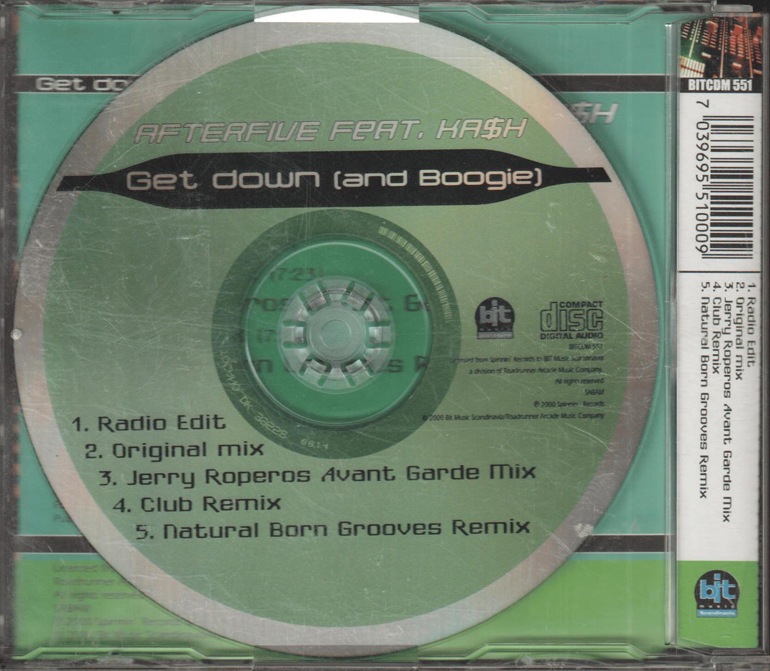 Afterfive feat. Ka$h – Get Down (And Boogie). 2001. CD-singel.