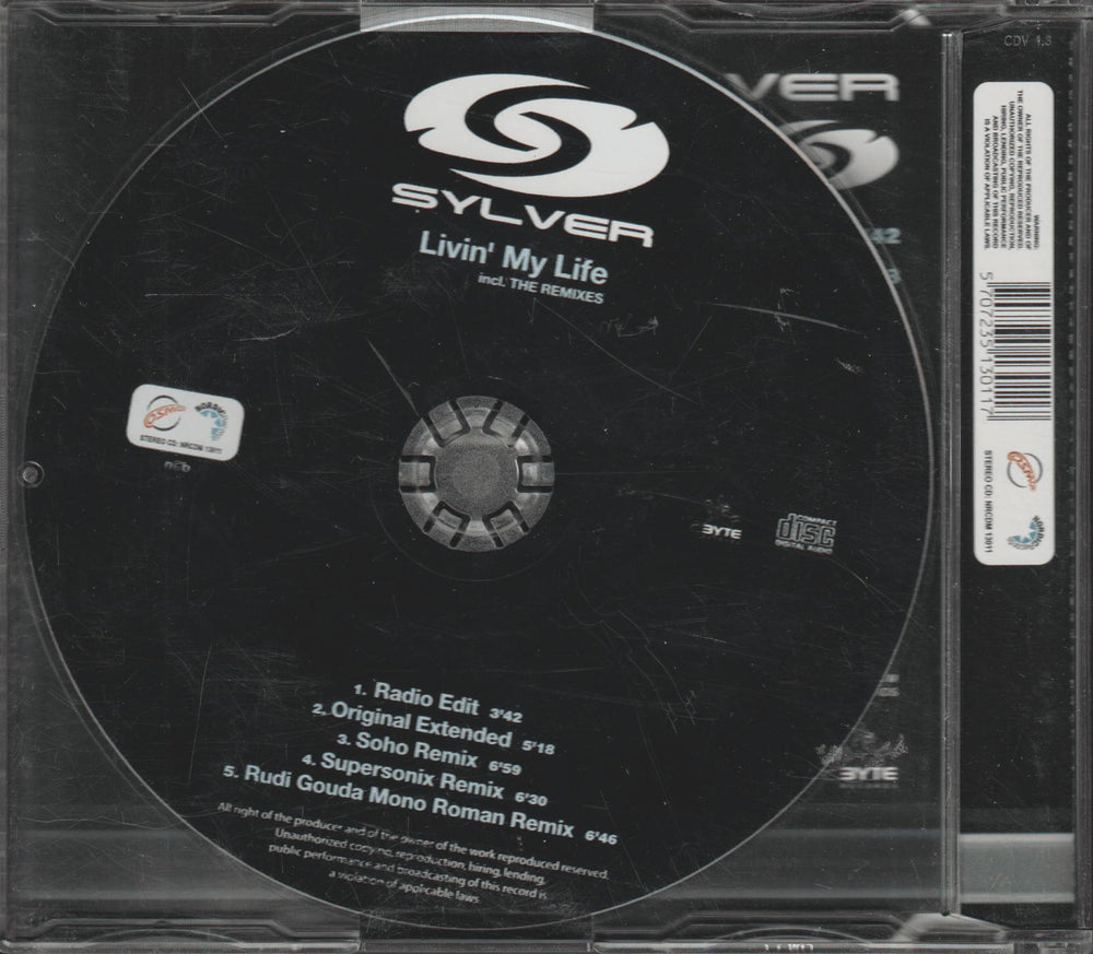 Sylver – Livin' My Life. 2004. CD-singel.