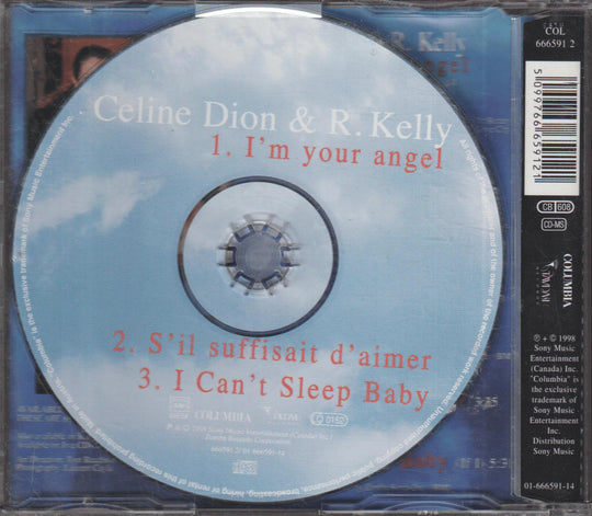 Céline Dion & R. Kelly – I'm Your Angel. 1998. CD-singel.