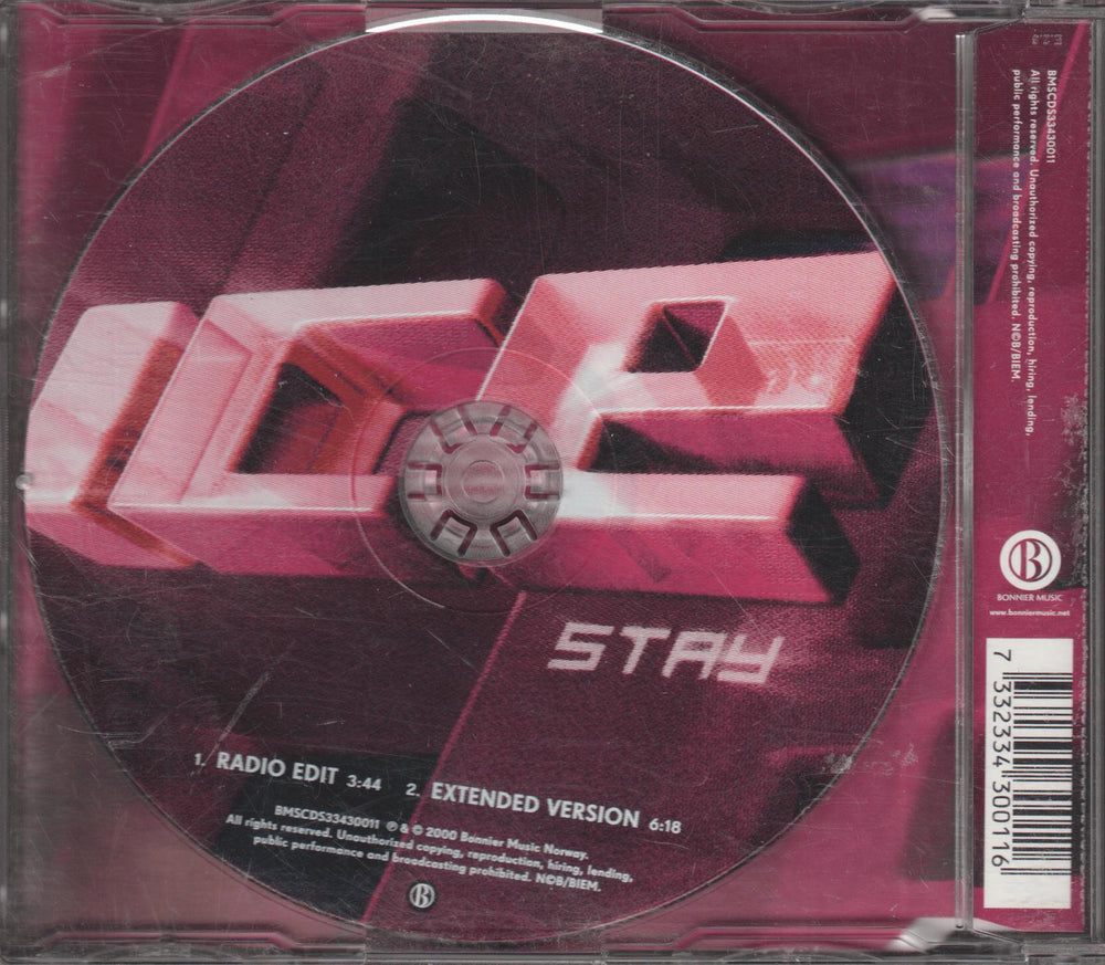ICE – Stay. 1997. CD-singel.