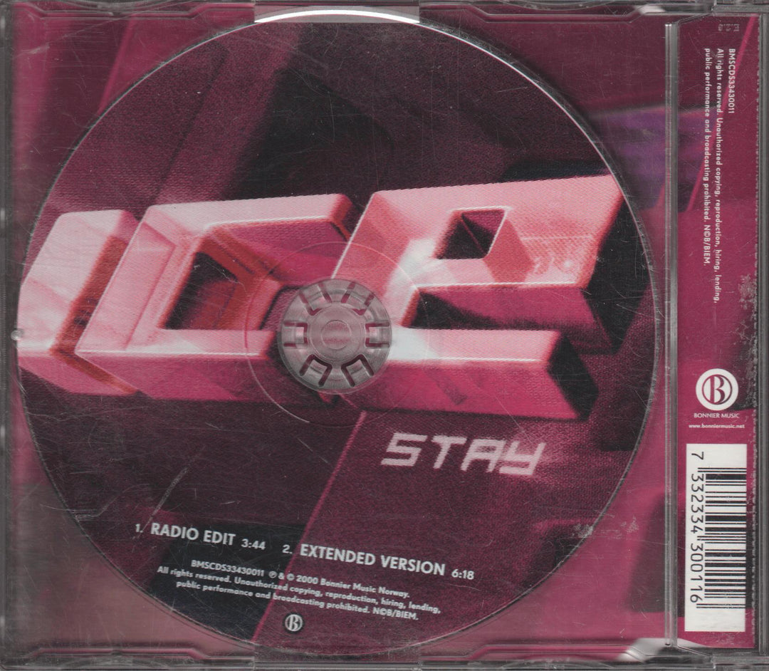 ICE – Stay. 1997. CD-singel.