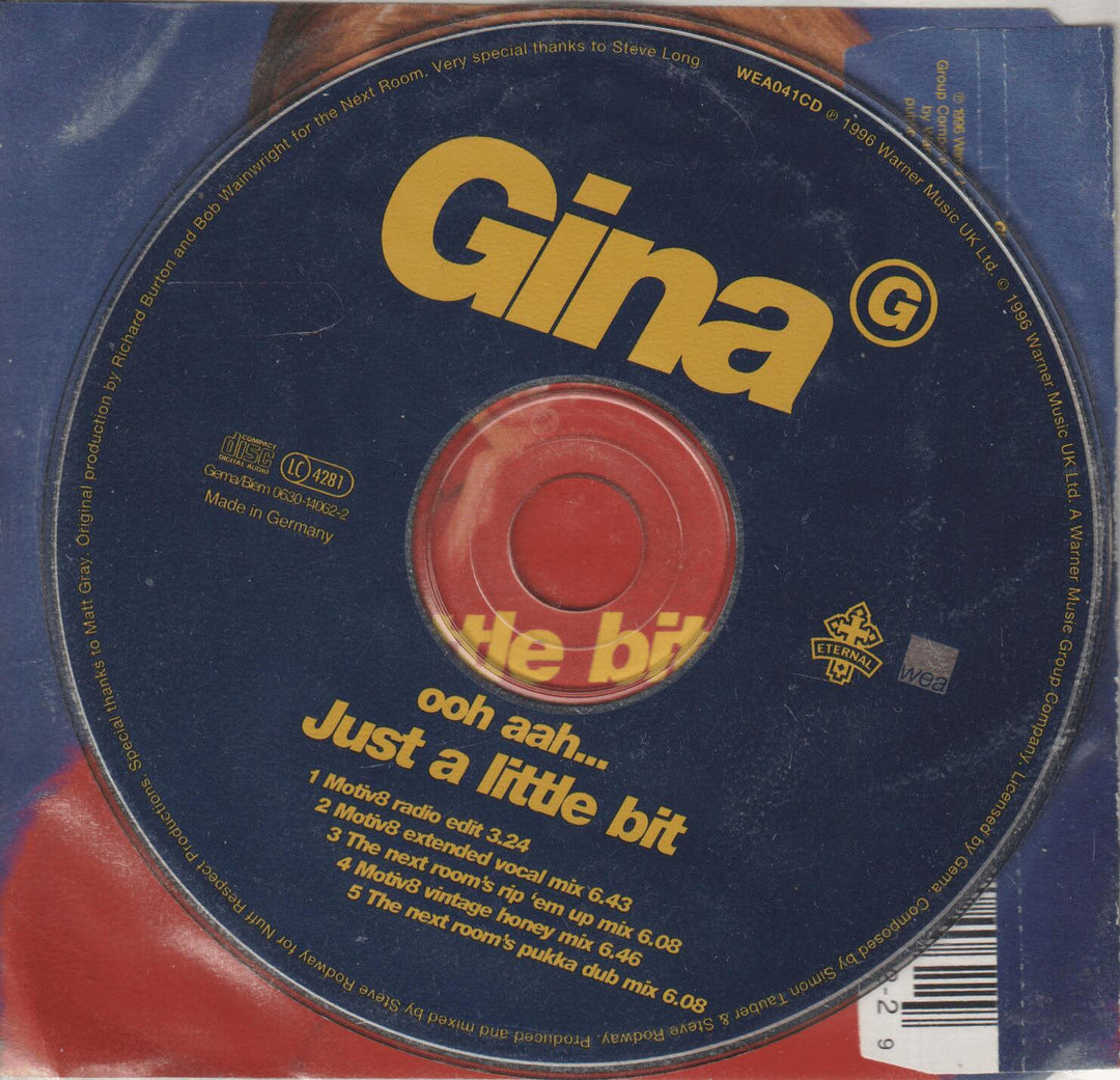 Gina G – Ooh Aah... Just a Little Bit. 1996. CD-singel.