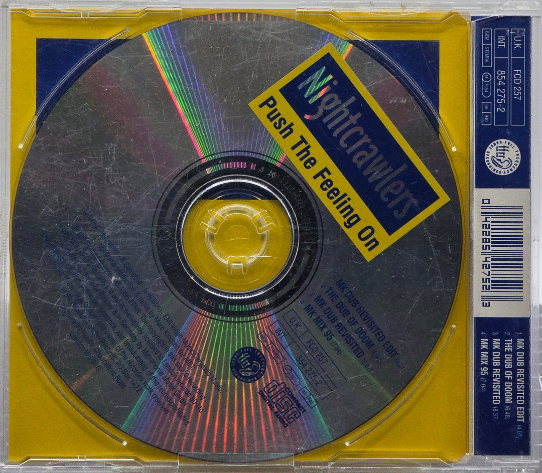Nightcrawlers – Push the Feeling On (New MK Mixes for '95). 1995. CD-singel.