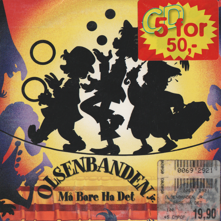 Olsenbanden Jr. – Må Bare Ha Det. 2005. CD i sleeve.