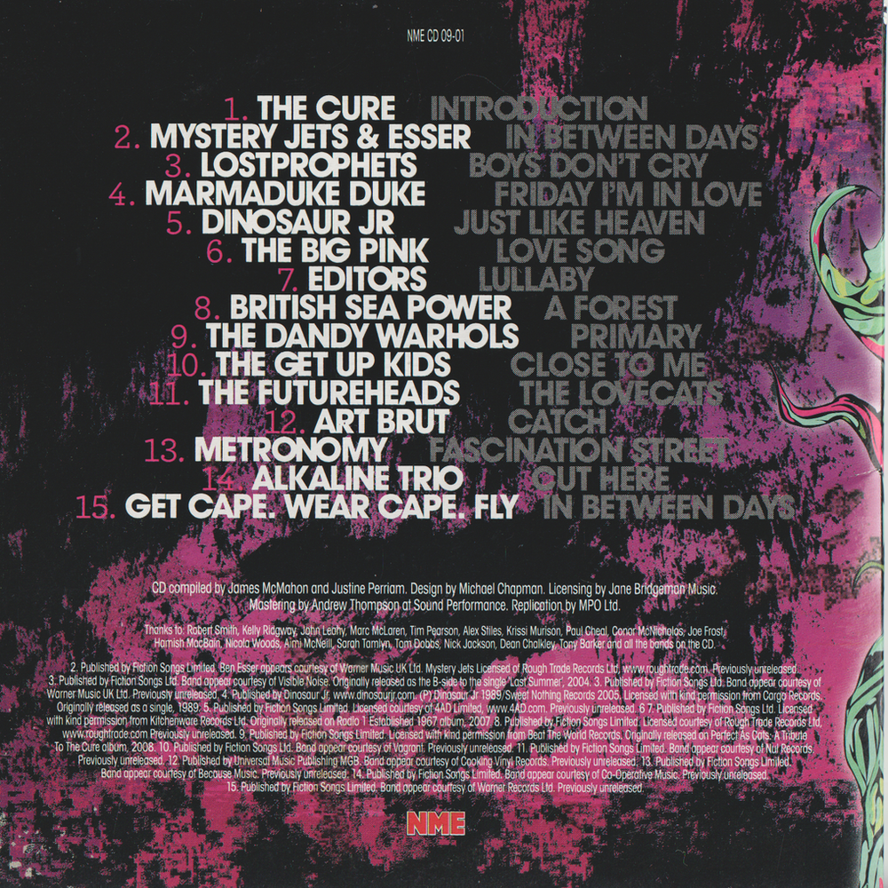 Diverse artister – Pictures Of You (A Tribute To Godlike Geniuses The Cure). 2009. CD i sleeve.