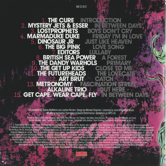 Diverse artister – Pictures Of You (A Tribute To Godlike Geniuses The Cure). 2009. CD i sleeve.