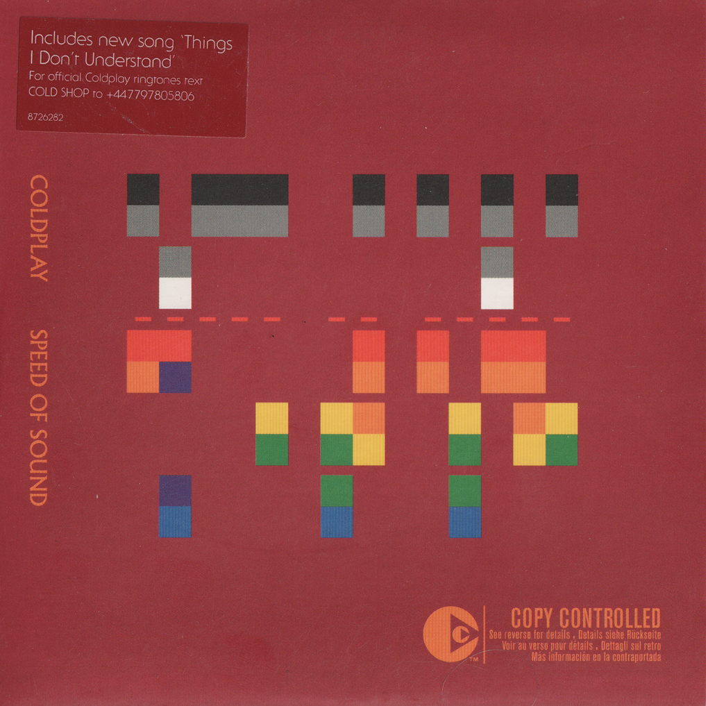 Coldplay – Speed of Sound. 2005. CD i sleeve.