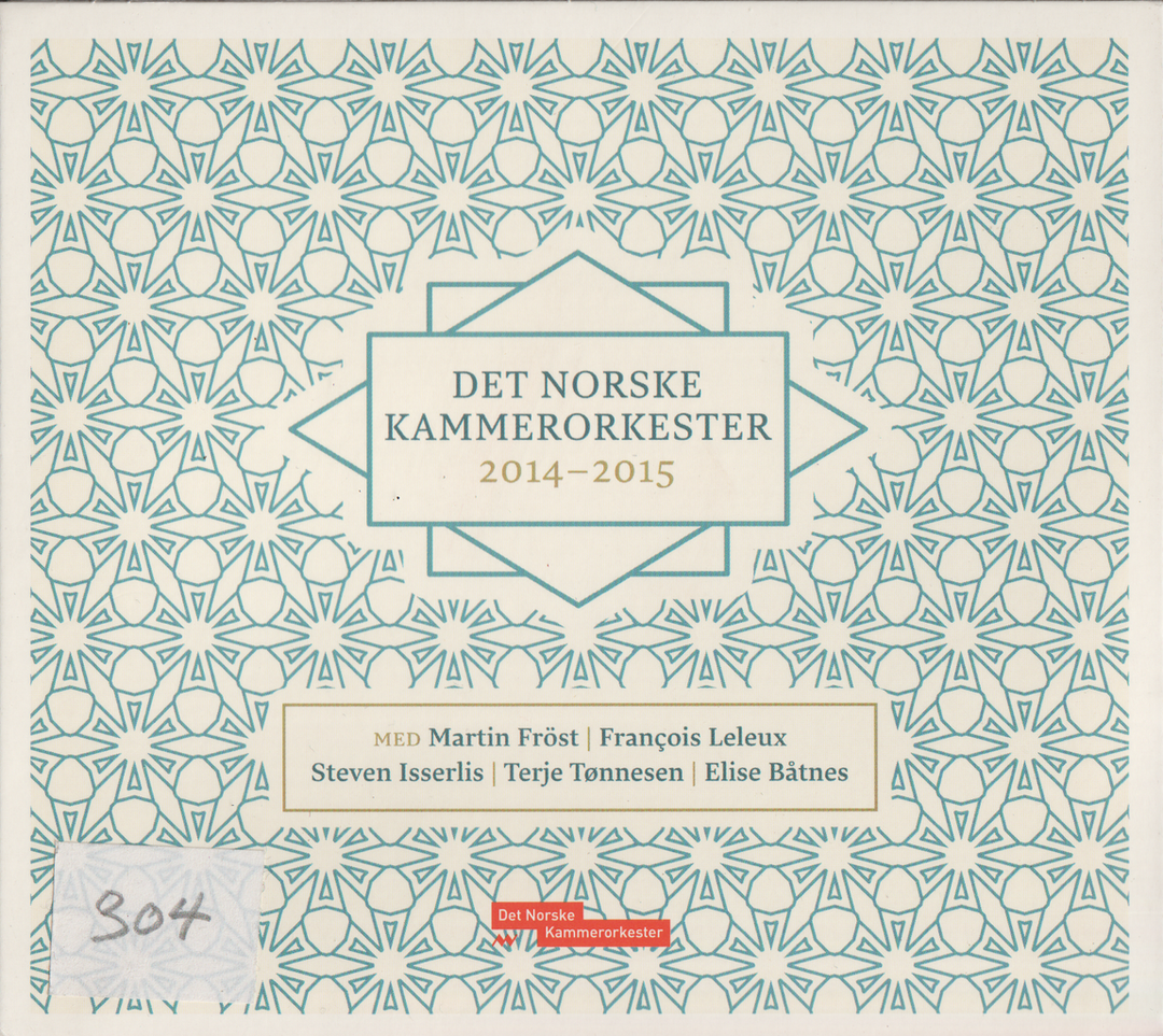 Det Norske Kammerorkester – Sesong 2014-2015. CD i sleeve.