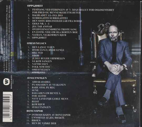 Ole Paus – Avslutningen. 2013. CD i sleeve.