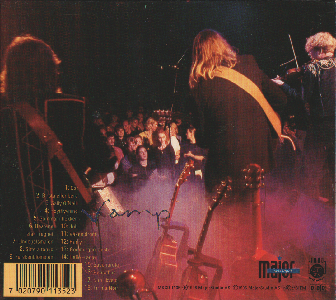 Folkemusikkgruppa Vamp – Vamp. 1993. CD i sleeve.