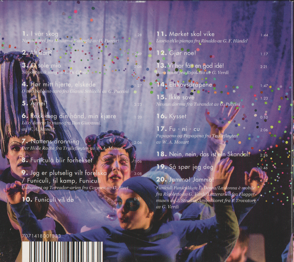 Den Norske Opera & Ballett – Funiculì Funiculà: En operafabel (2014). CD i sleeve.