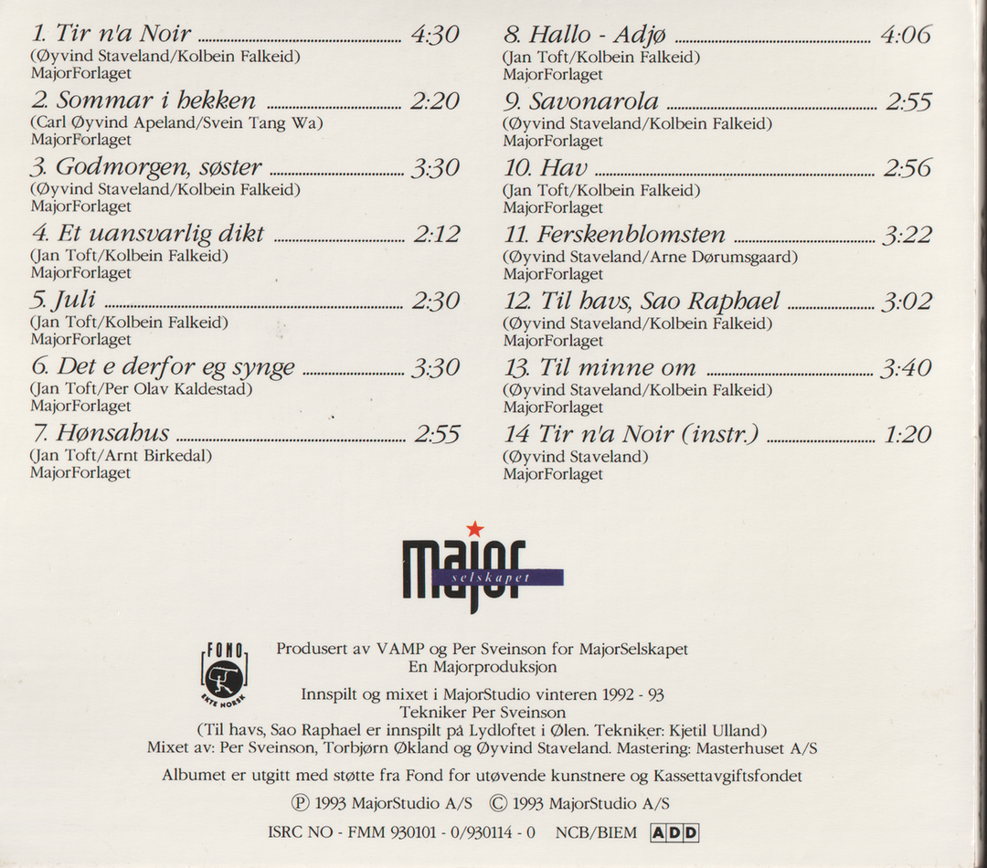 Vamp – Godmorgen, søster (1993). CD i sleeve.